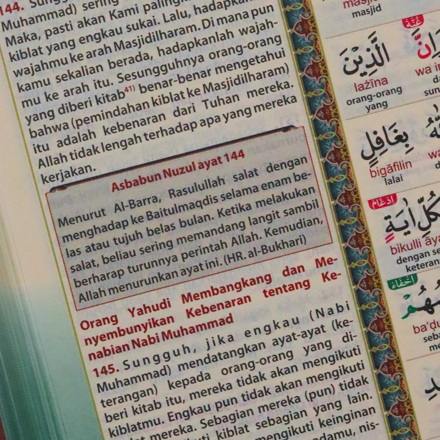 Asbabun nuzul dalam Al-Quran Asy-Syifa